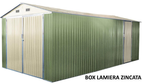 Box Lamiera Zincata Vernicata Garage Waldem