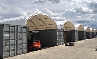 tensostruttura shelter container
