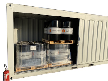20' high cube container apertura laterale vernici