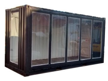 container vetrato eventi