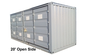 Container 20' Open Side Porte Laterali
