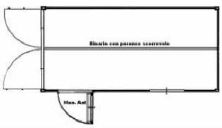 container officina con carroponte