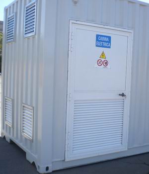 container stoccaggio batterie power center