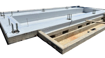 basamento cemento vasce per shelter quadri