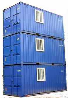 monoblocchi container moduli tre piani