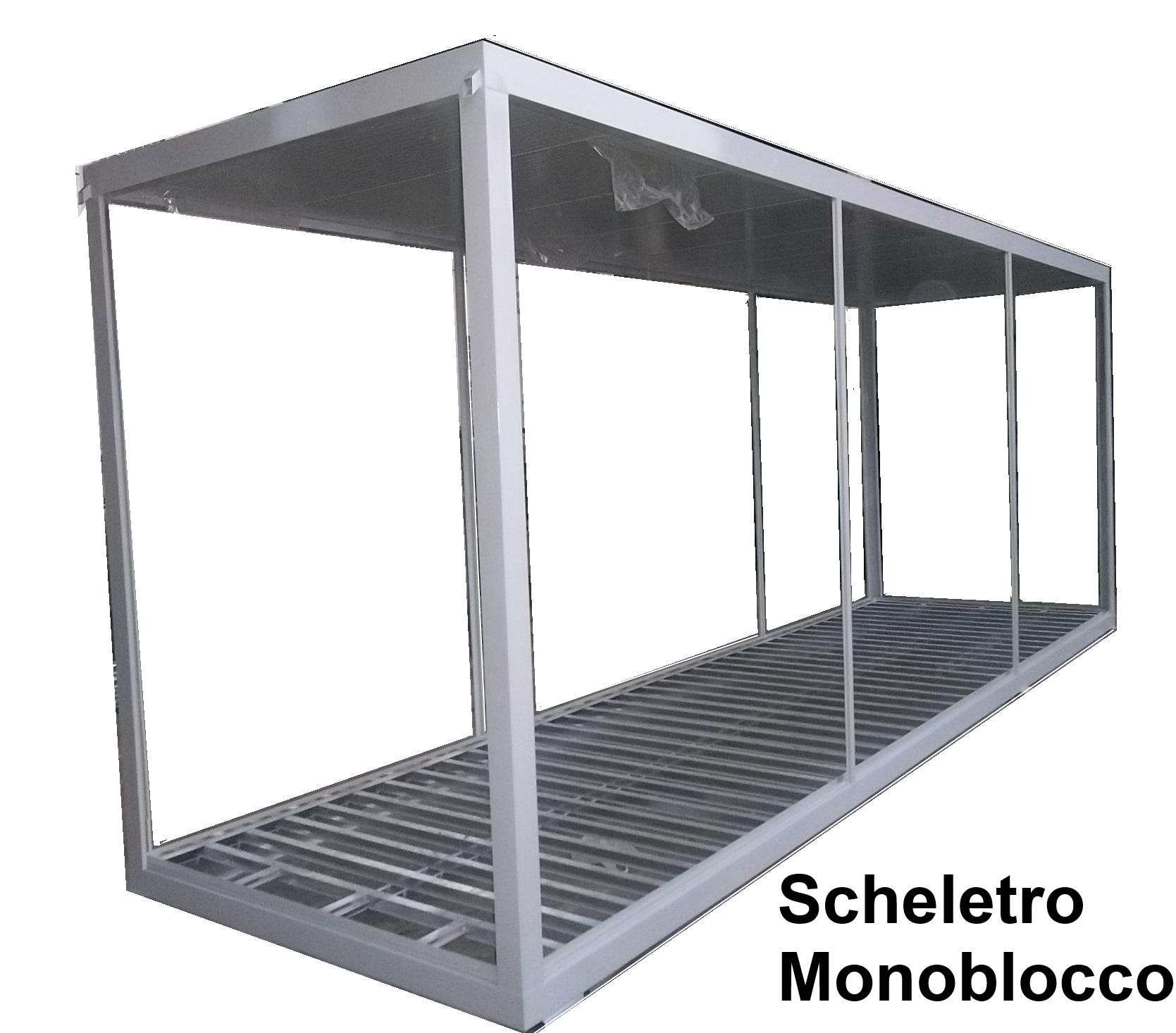 scheletro container box monoblocco