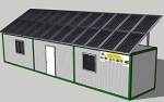 pannelli fotovoltaici su container