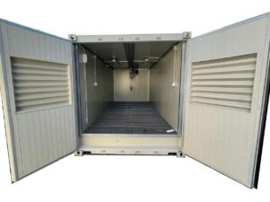 officina mobile con paranco vasca