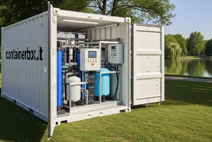 container depurazione purificazione dissalazione acqua