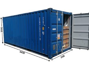 container 20' box misure