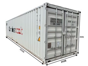 Container 40' con scaffali